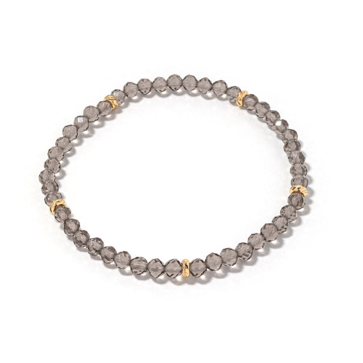 14k Gold Filled Ice Obsidian Gemstone Bracelet 4mm