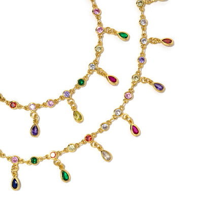 Gemstone Set Teardrop