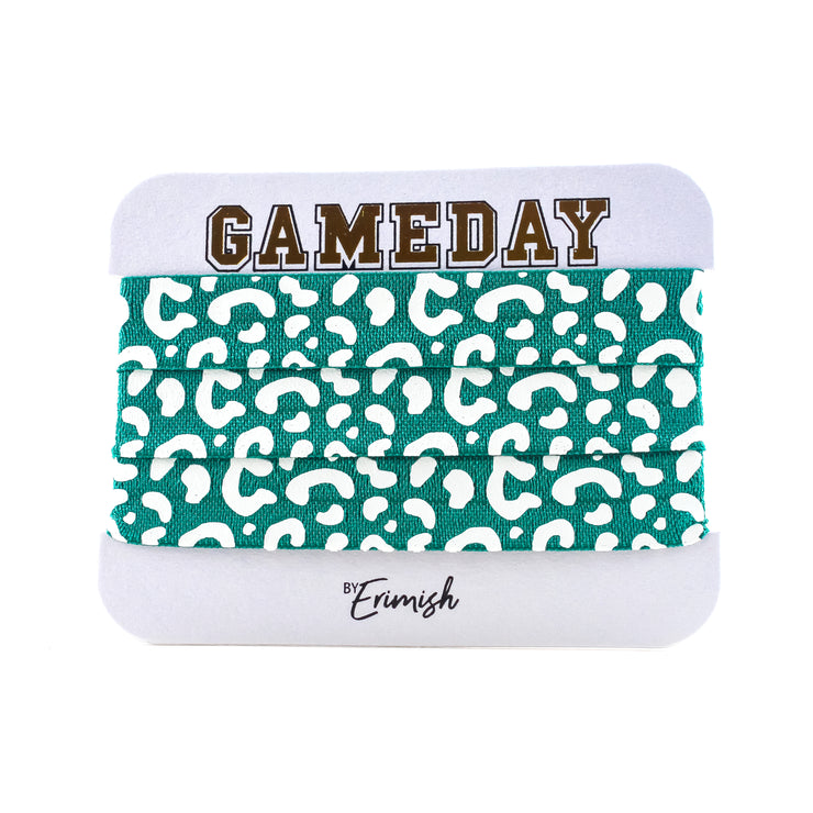 Hair Ties Green/White