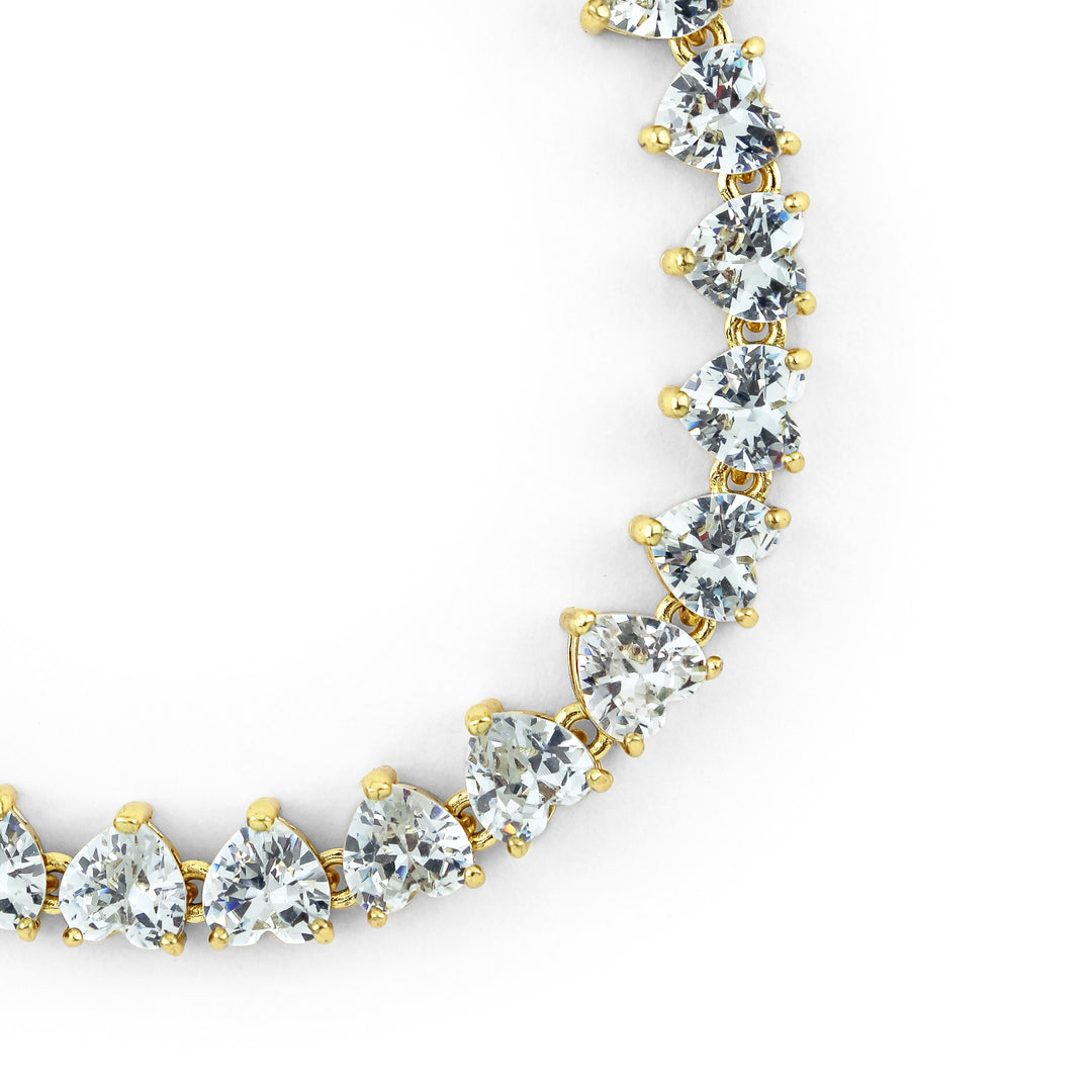 Heart Tennis Bracelet - Erimish