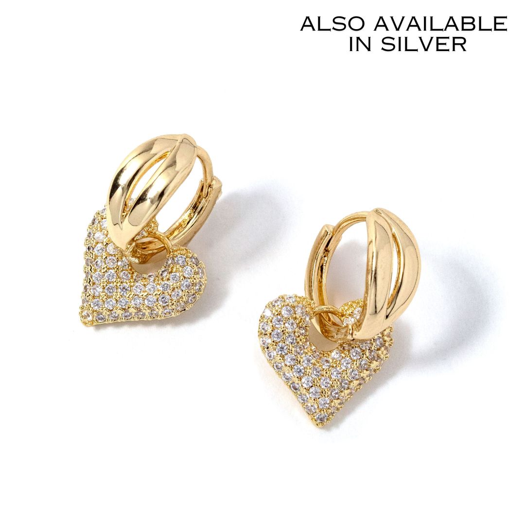 Heart Hoop Earrings