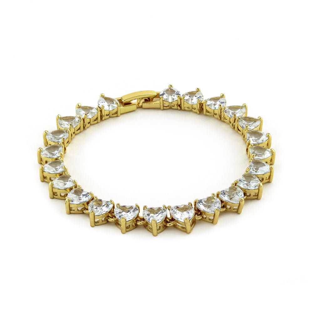 Heart Tennis Bracelet - Erimish
