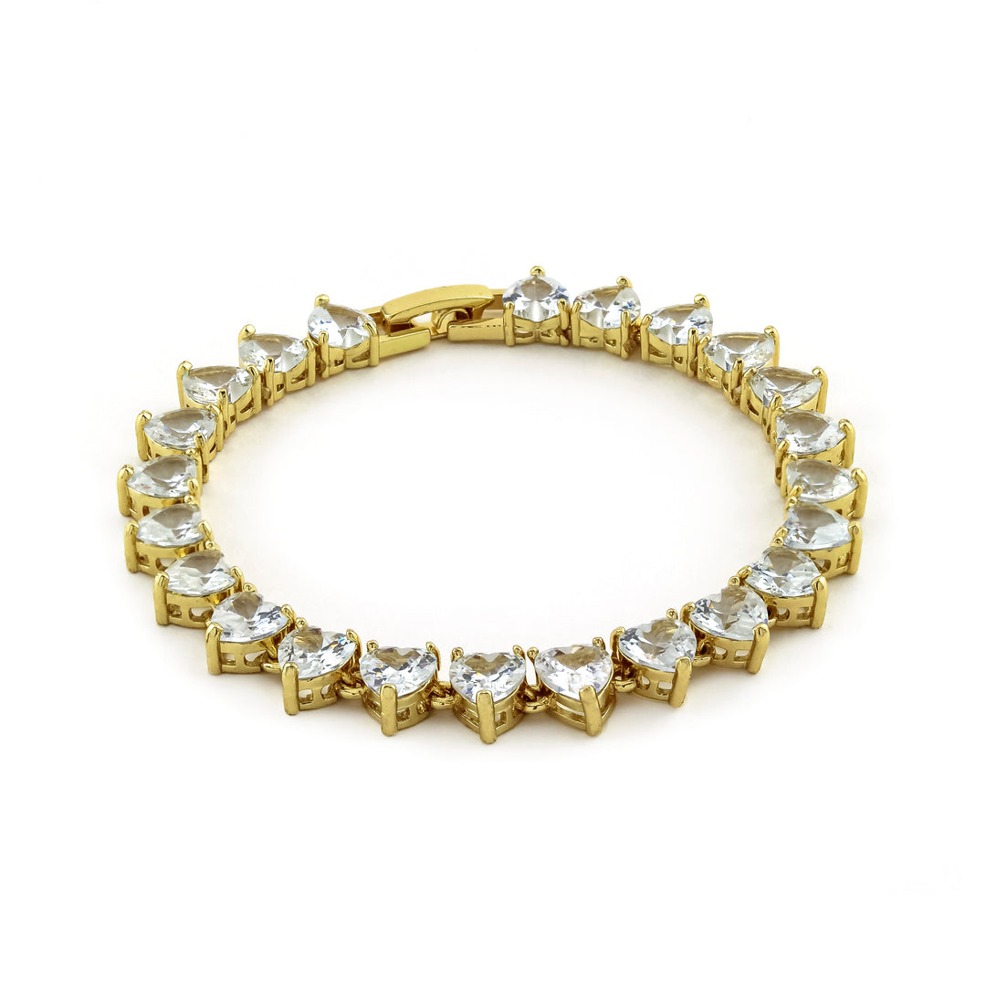 Heart Tennis Bracelet - Erimish