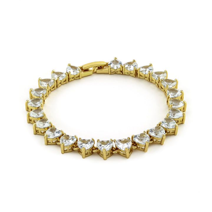 Heart Tennis Bracelet - Erimish