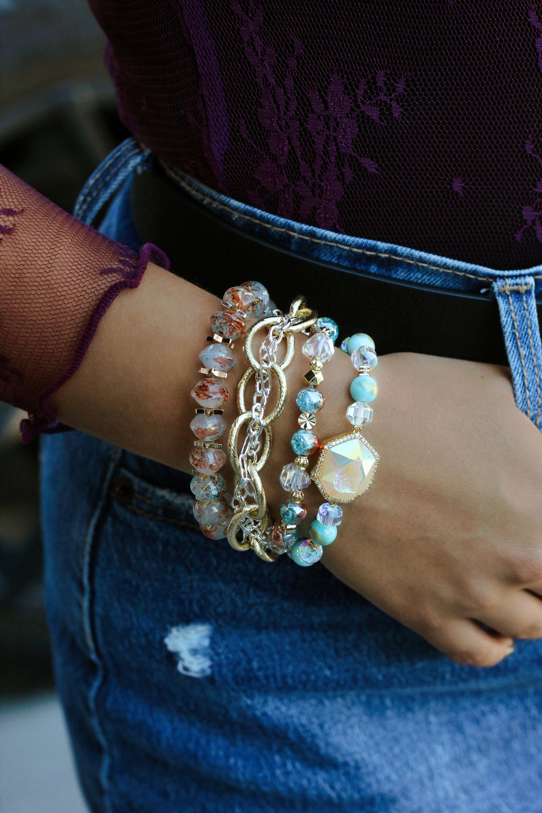 Prescott Bracelet Silver/Gold - Erimish