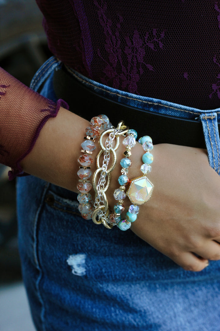 Prescott Bracelet Silver/Gold - Erimish