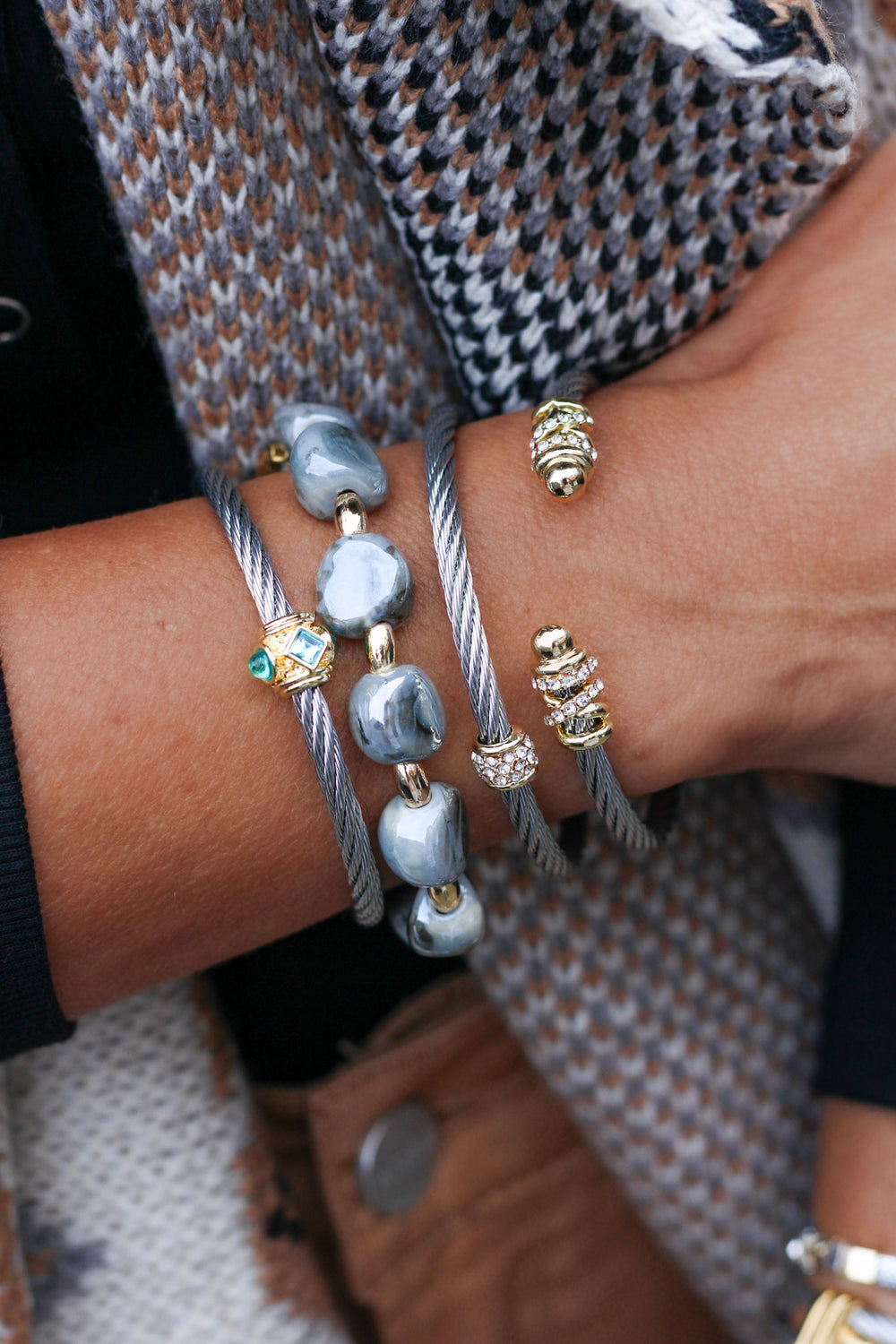 Atomic Rock Bracelet Grey - Erimish