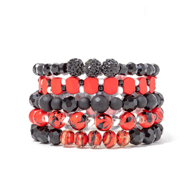 Plus Size Team Spirit Stack Red/Black