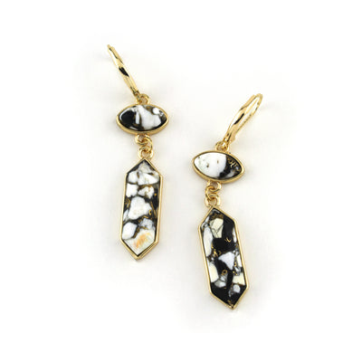 Josie Earrings Black & White