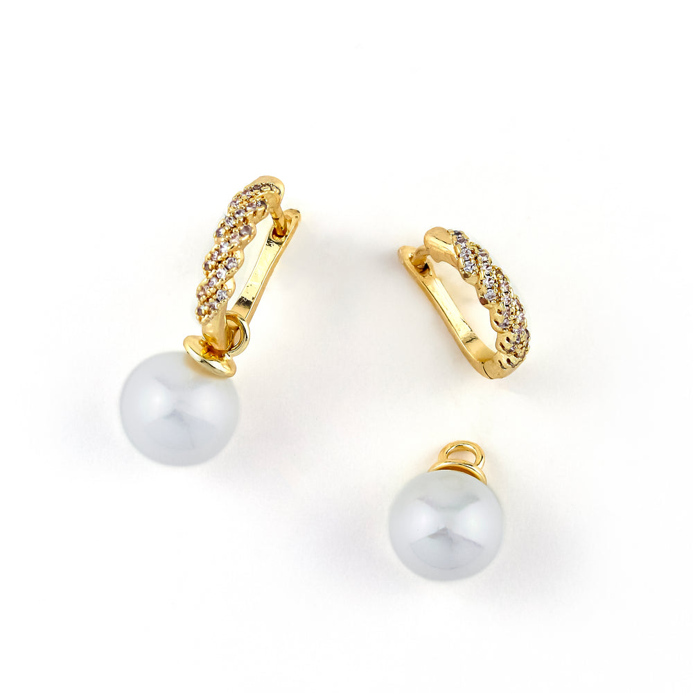 June Earrings Gold - Erimish