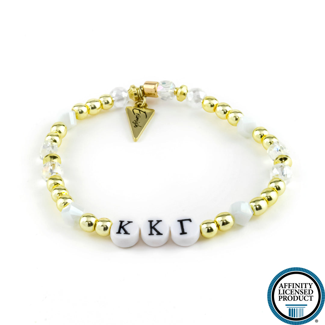 Kappa Kappa Gamma Bracelet White