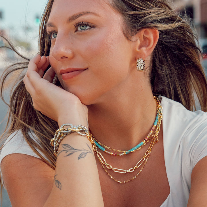 Leopard Sparkle Earrings