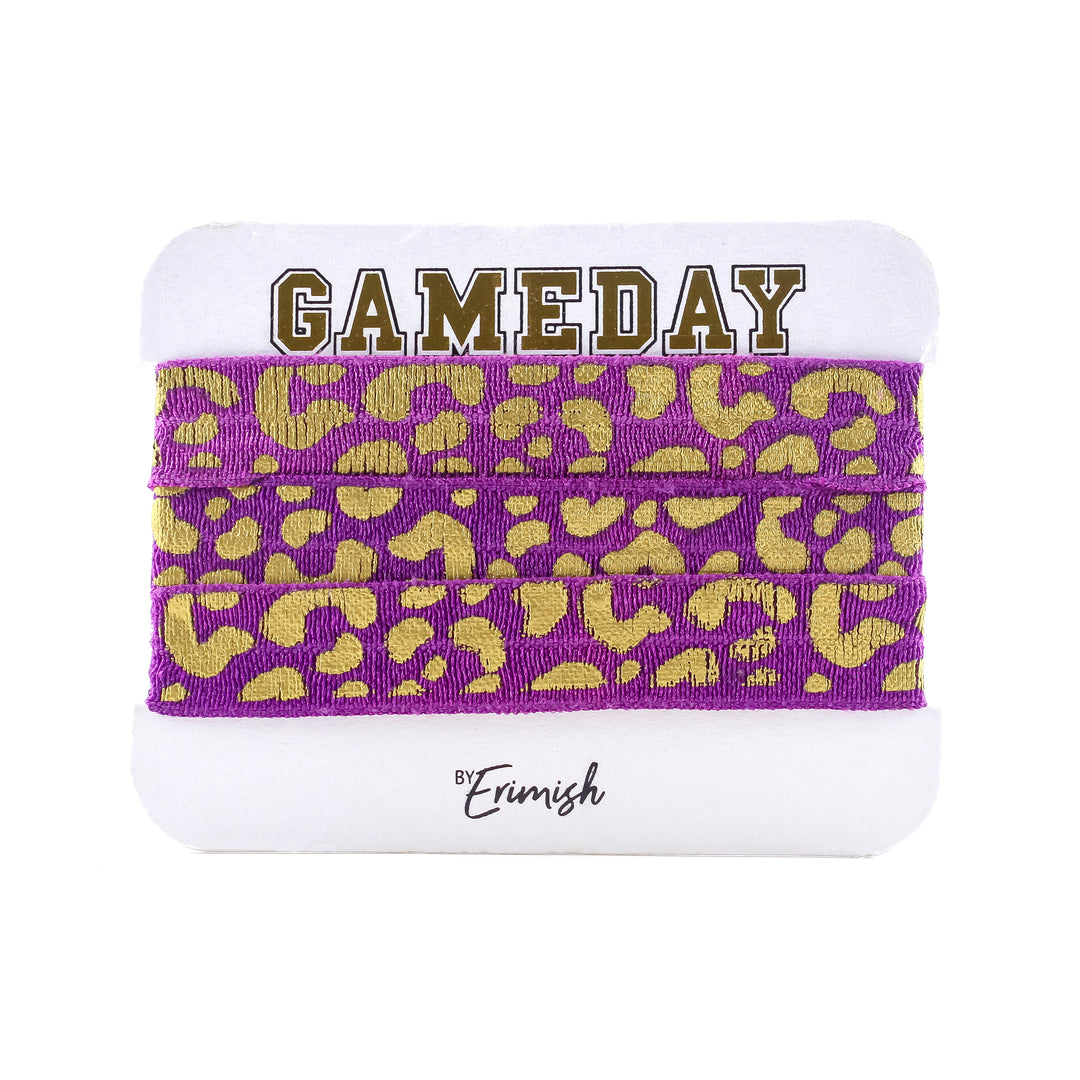 Hair Ties Purple/Gold