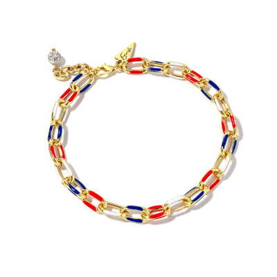 Linked In Color USA Anklet