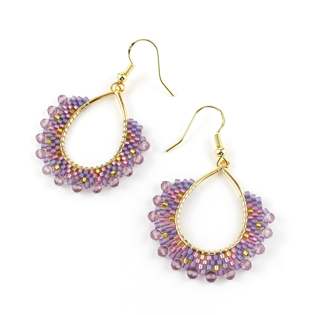 Madison Earrings Purple