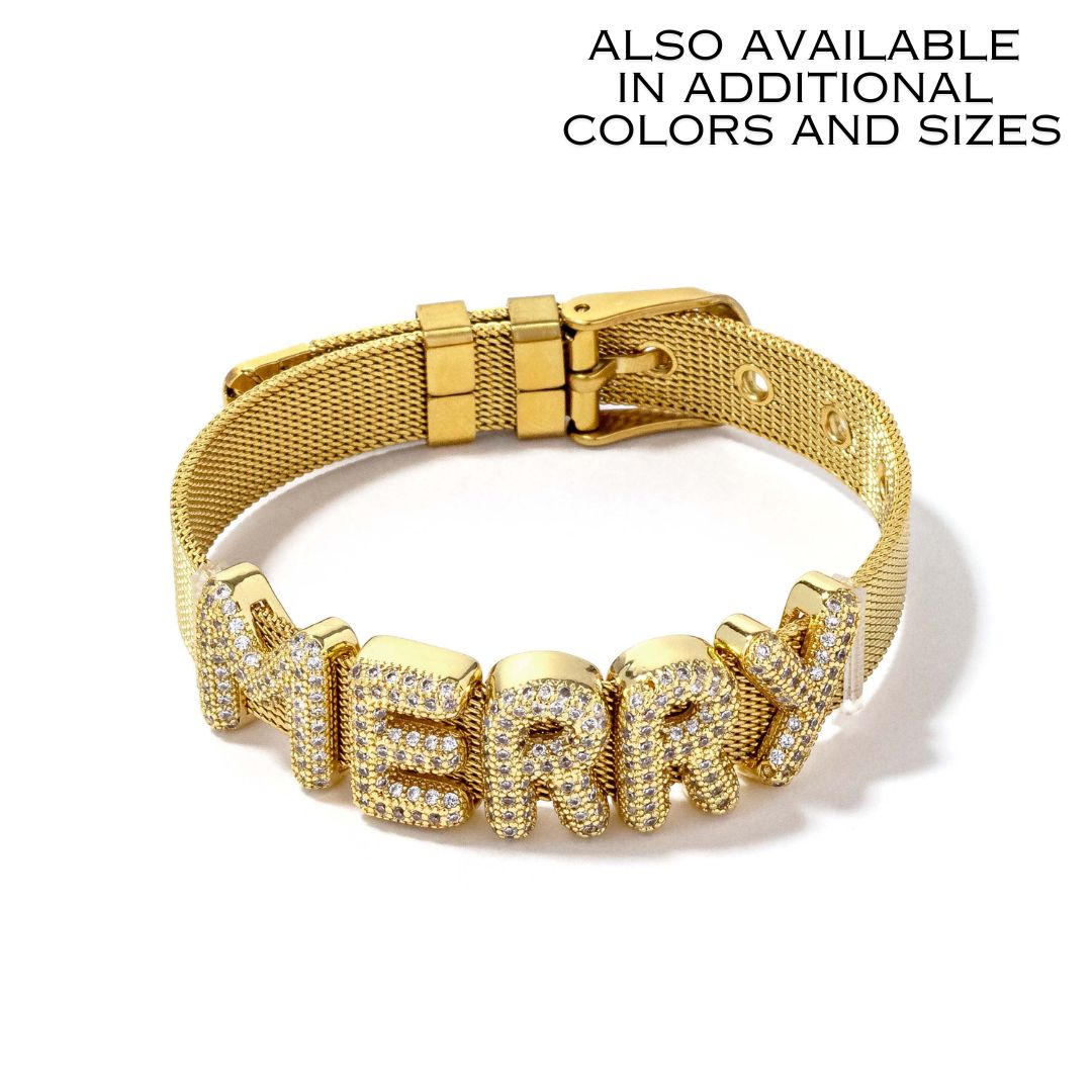 Custom Slider Bracelet Merry