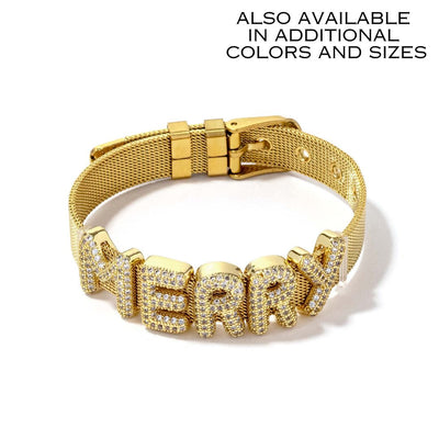 Custom Slider Bracelet Merry