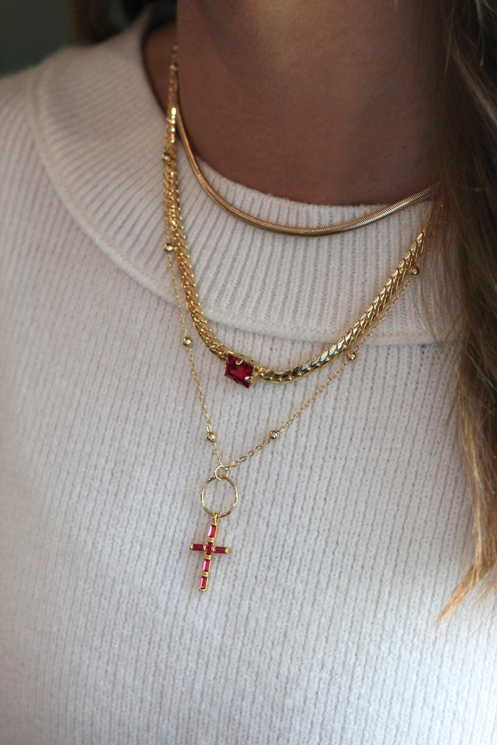Hailey Necklace Mulberry