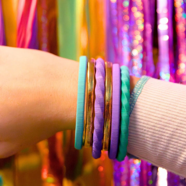 Mardi Gras Bangle Set