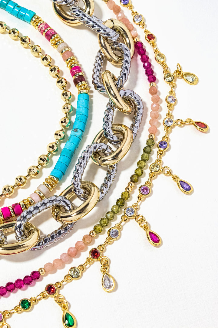 Gemstone Set Teardrop