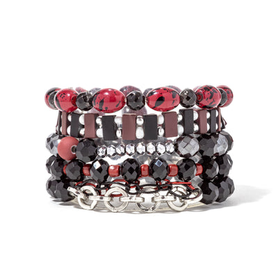 Plus Size Team Spirit Stack Maroon/Black