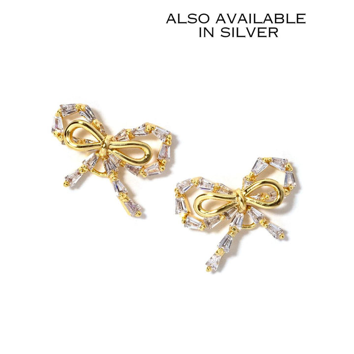 Mini Ribbon Earrings Gold - Erimish
