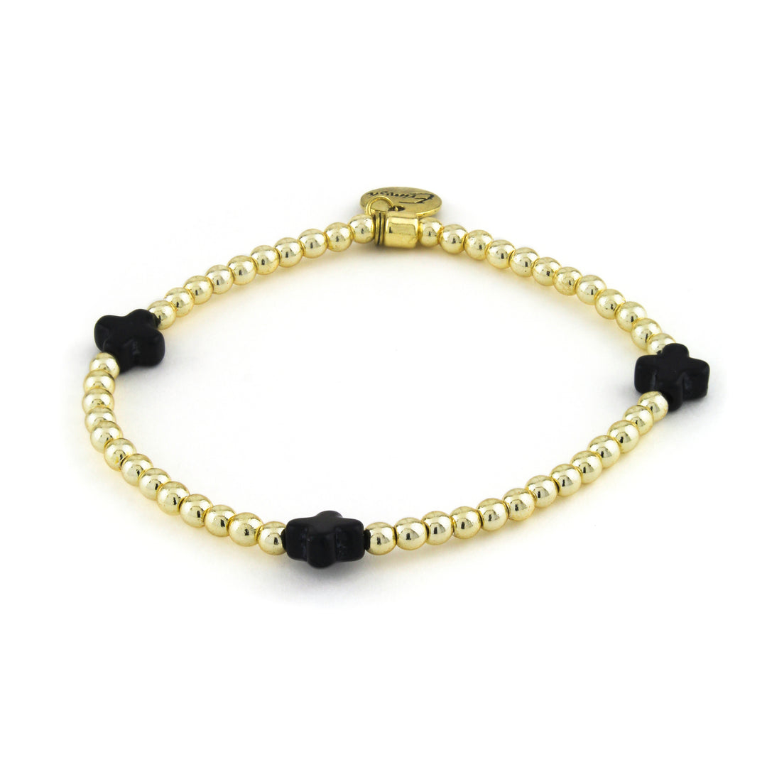 Mini Cross Bracelet Black - Erimish