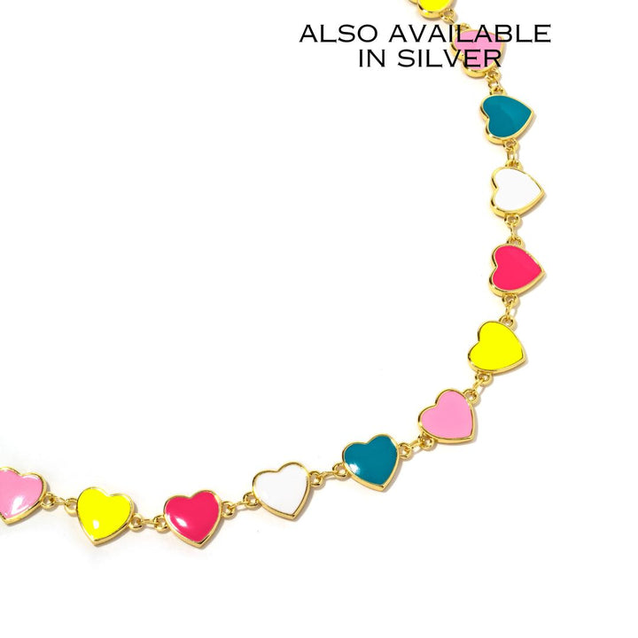 Multi Heart Chain Necklace
