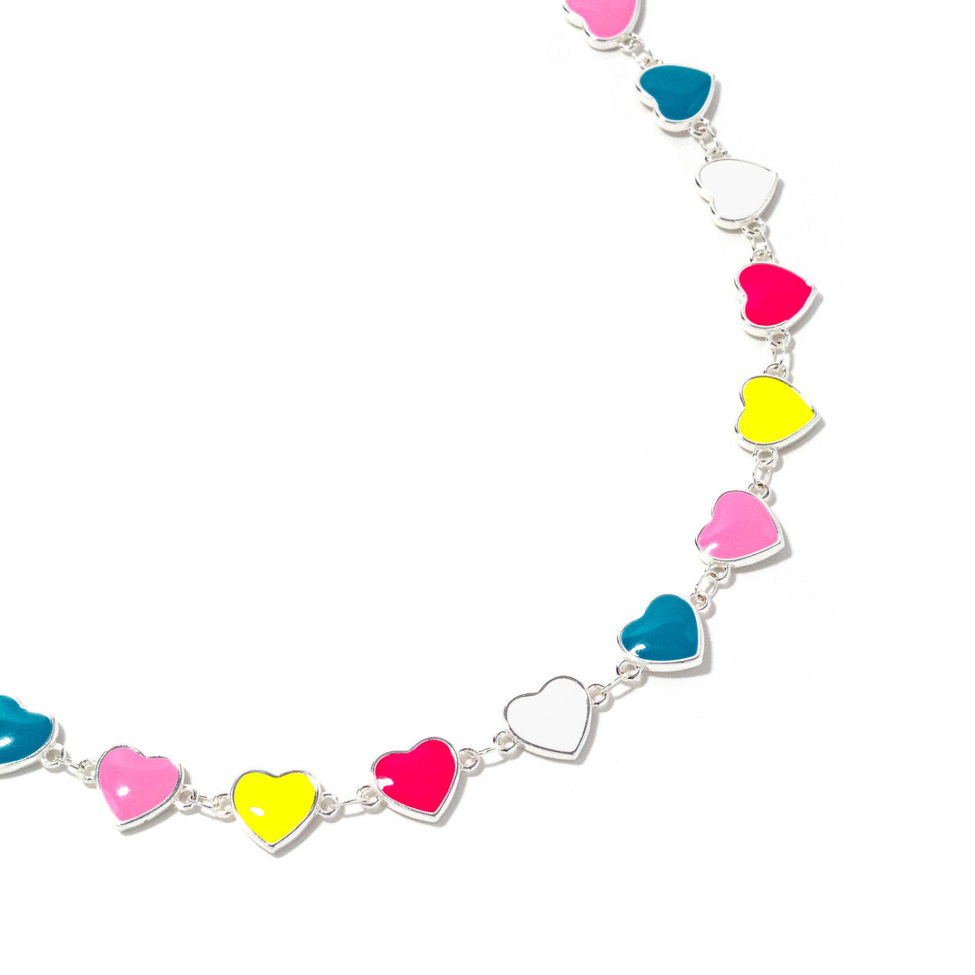 Multi Heart Chain Necklace