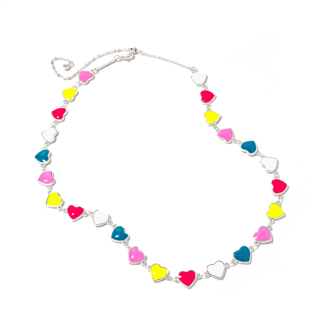 Multi Heart Chain Necklace