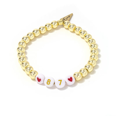 Number + Heart Custom Bracelet