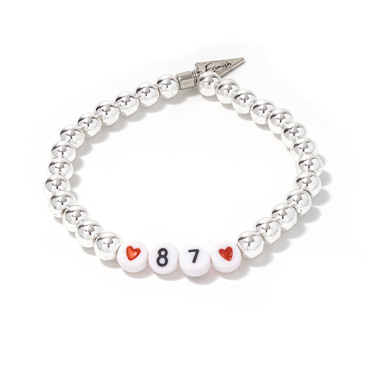 Number + Heart Custom Bracelet