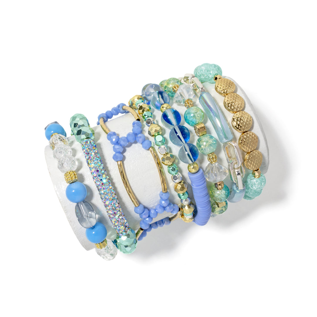 Ocean Breeze Bracelet Stack