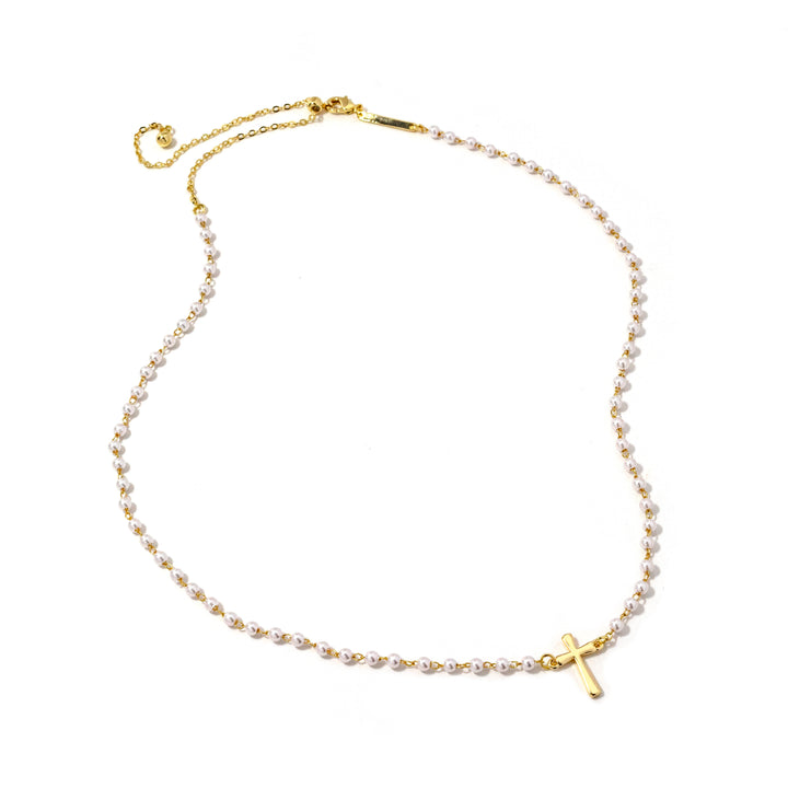 Pearl Cross Necklace