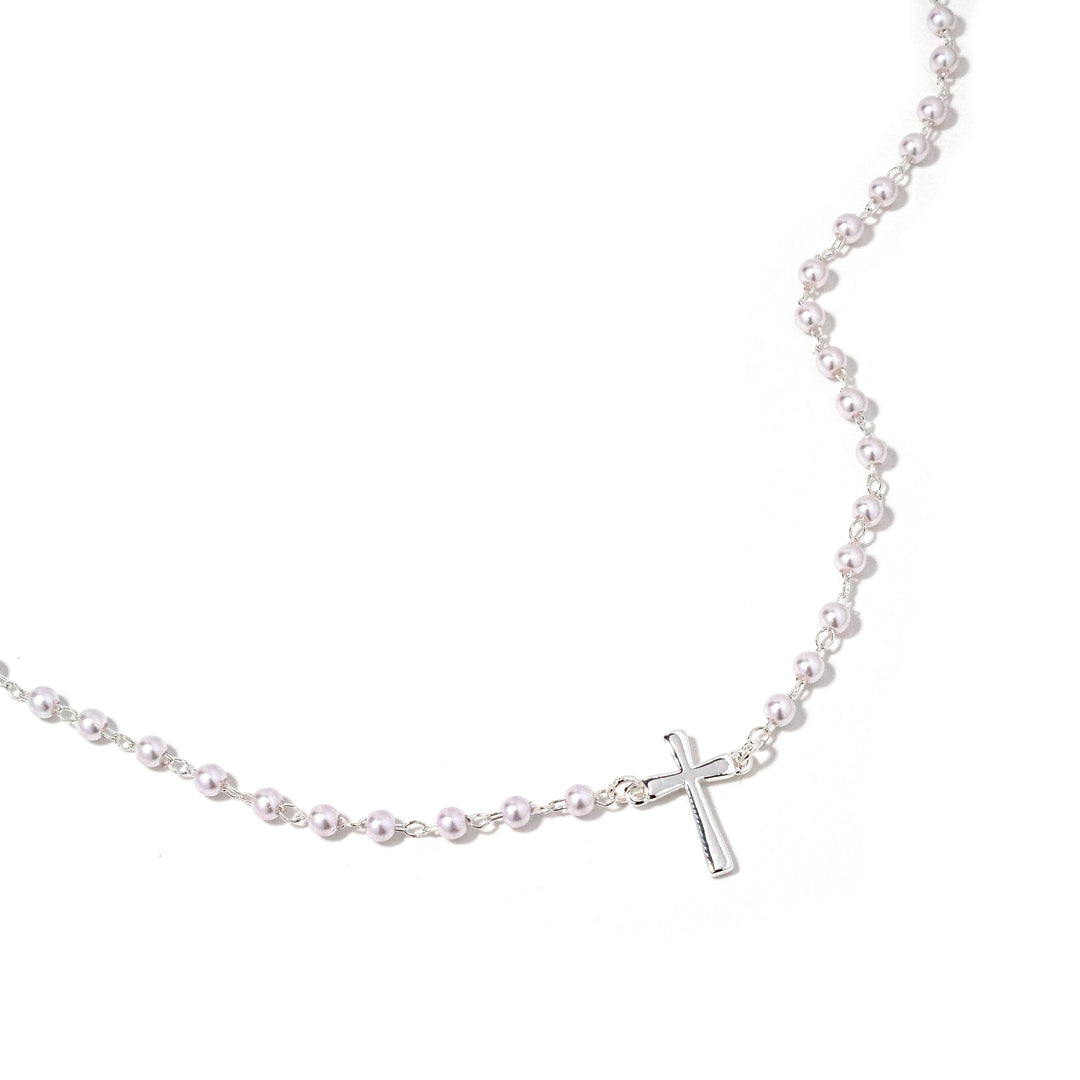 Pearl Cross Necklace