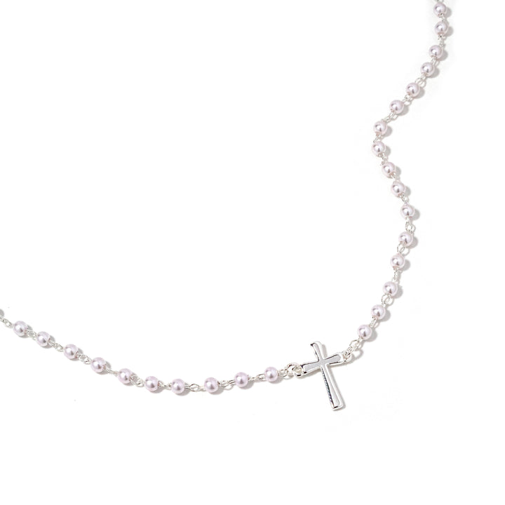Pearl Cross Necklace
