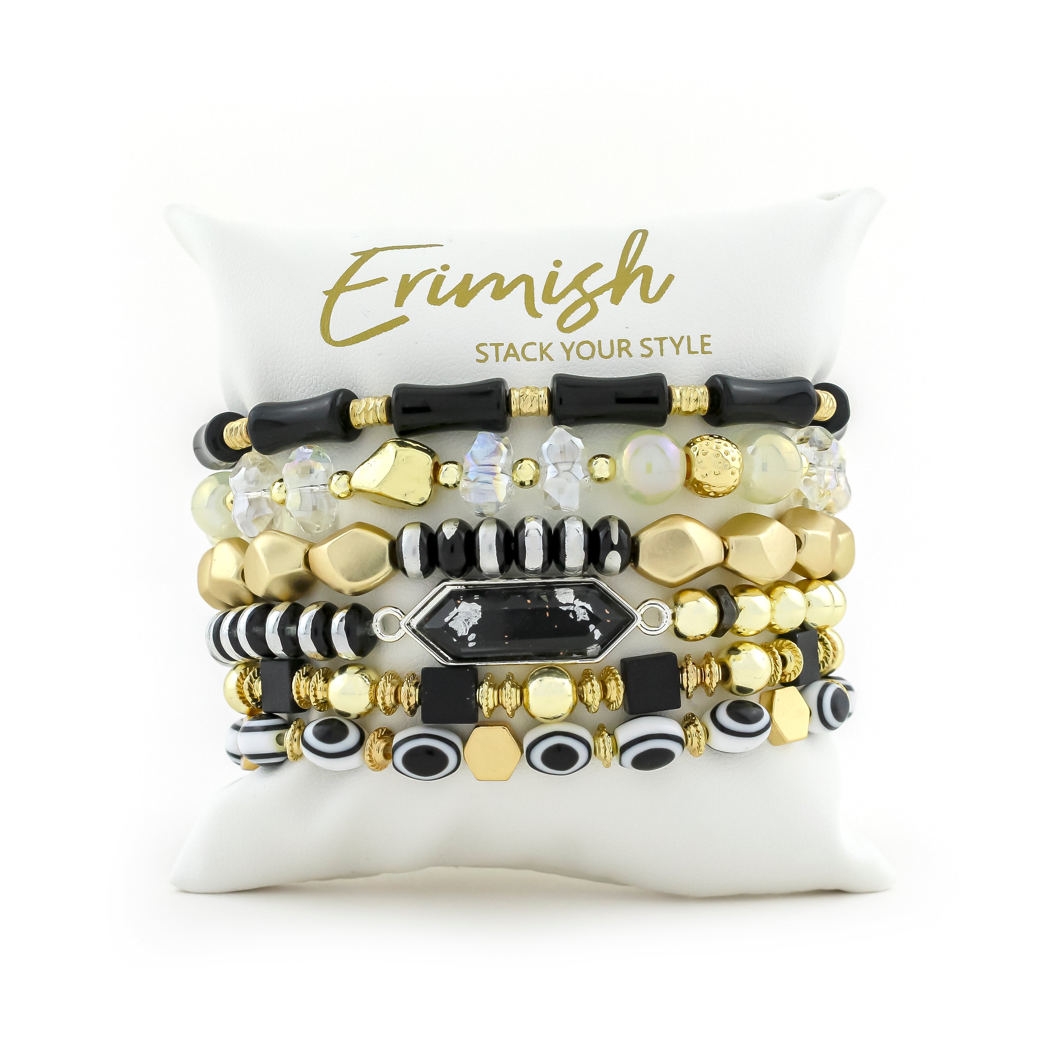 Erimish Stackable Bracelets, Stacked Bracelets