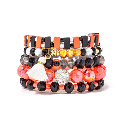 Plus Size Team Spirit Stack Black/Orange