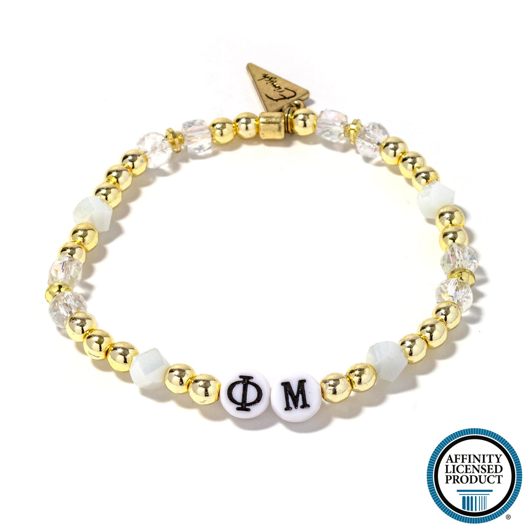 Phi Mu - White Bracelet