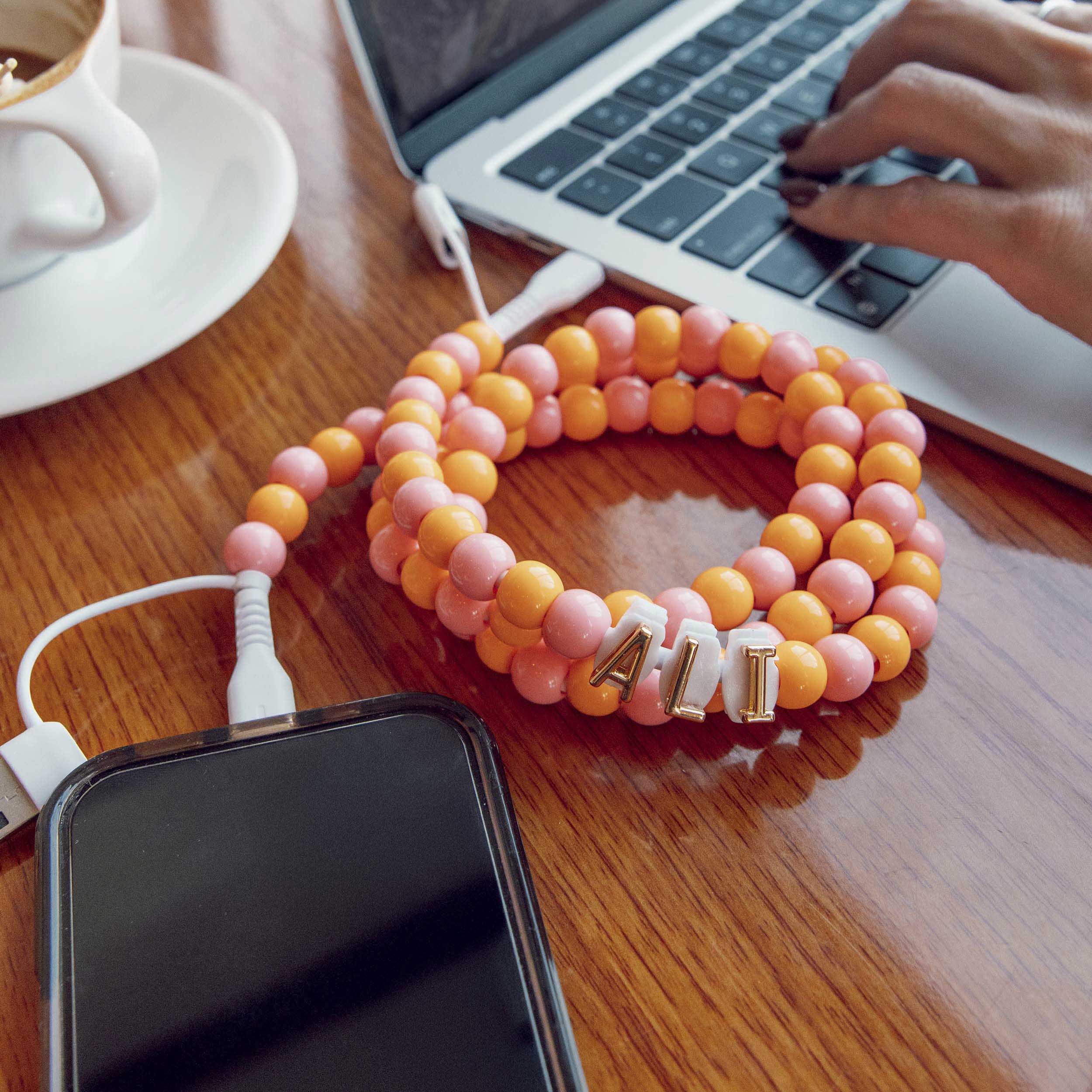 Beaded Phone Charger Sherbert – Erimish