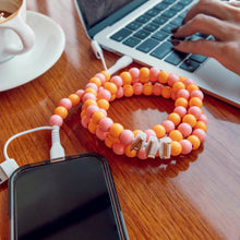 Beaded Phone Charger Sherbert