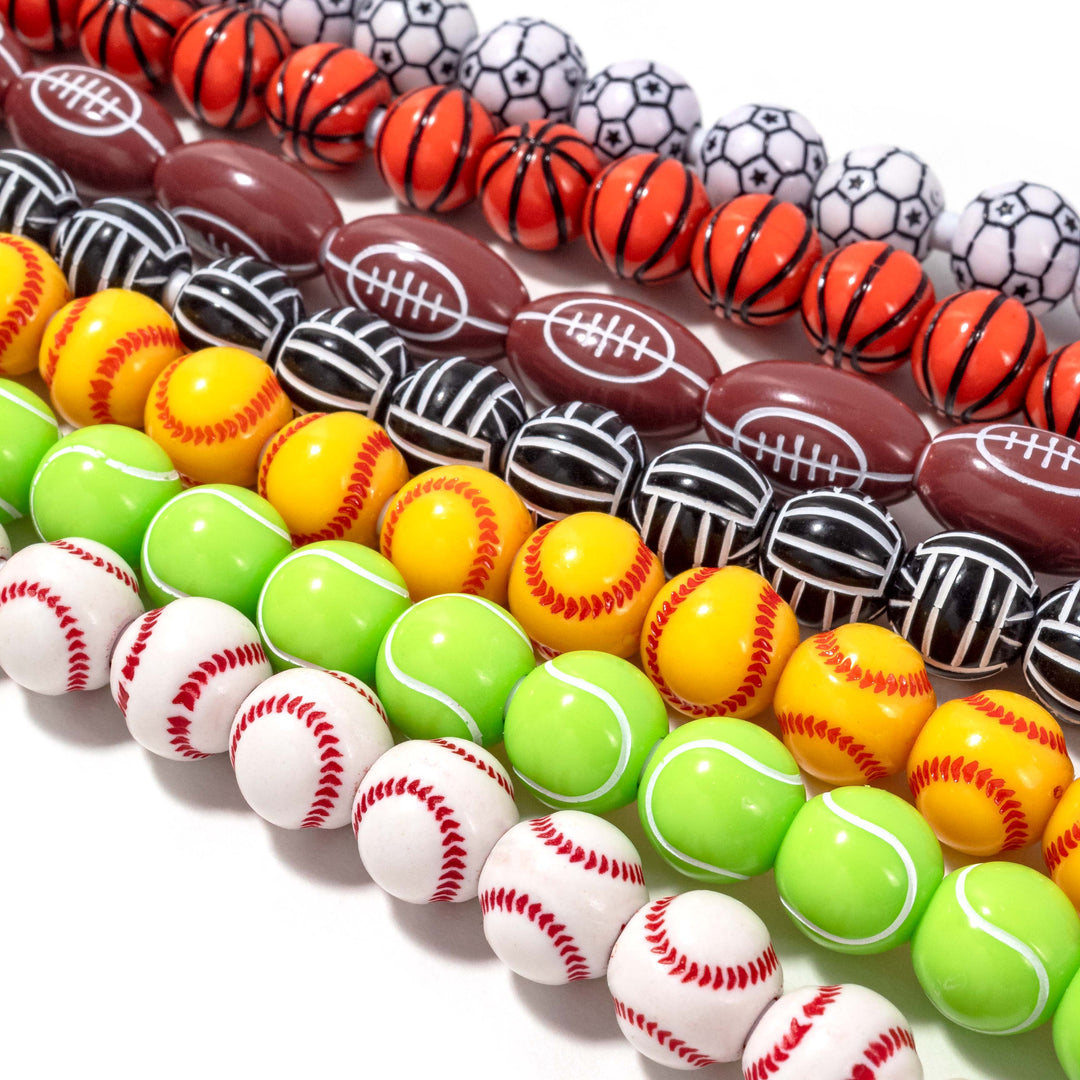 Beaded Phone Charger Baseball