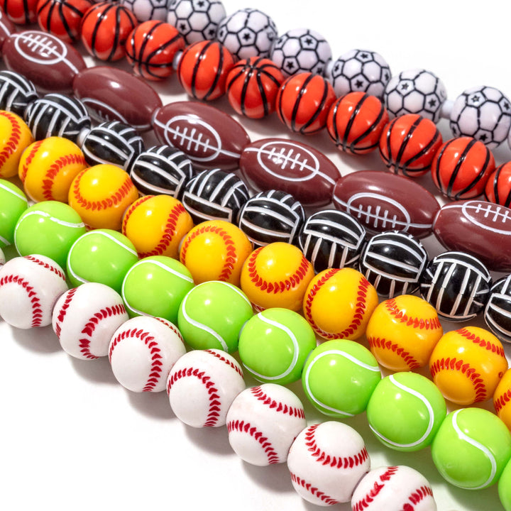 Beaded Phone Charger Baseball