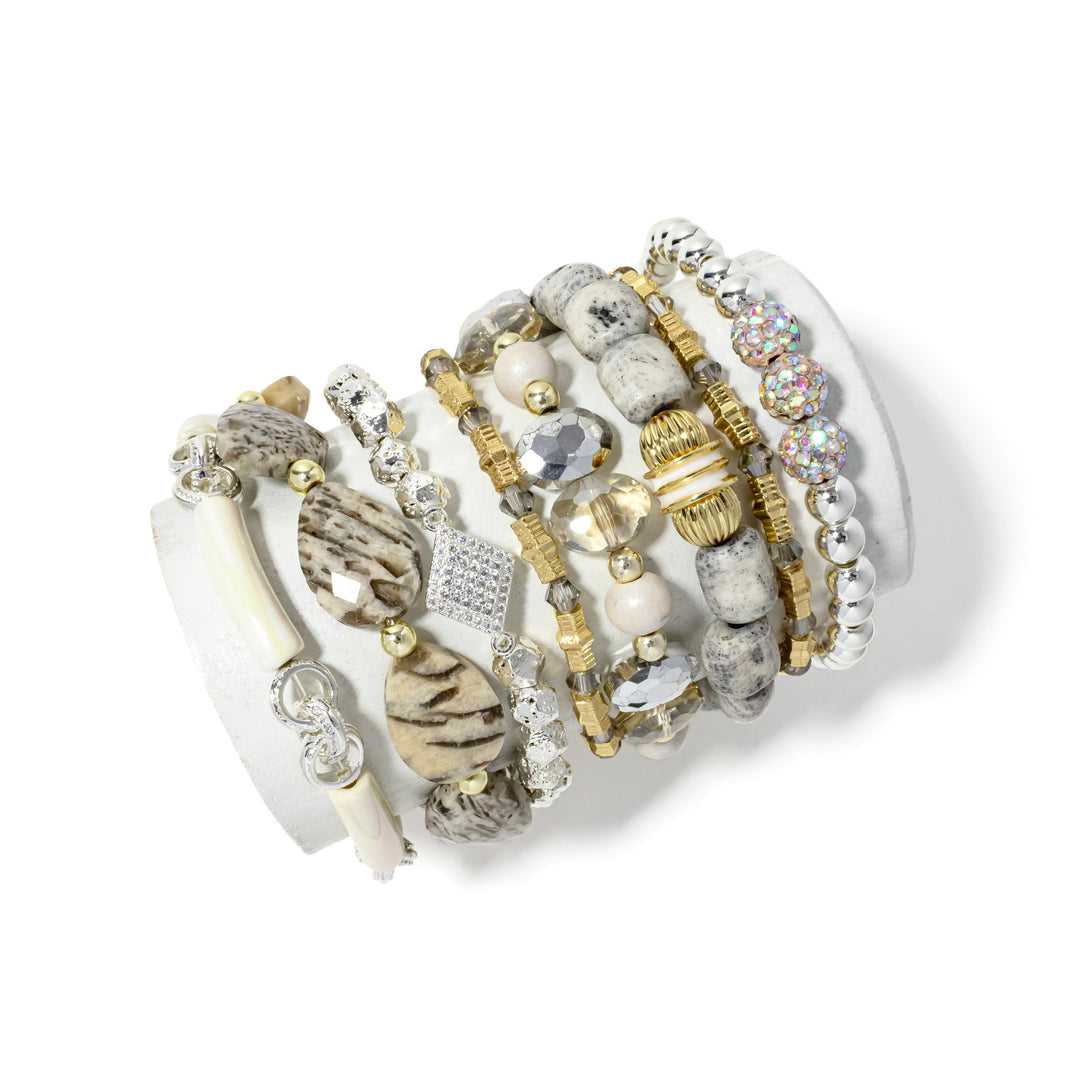 Platinum Bracelet Stack