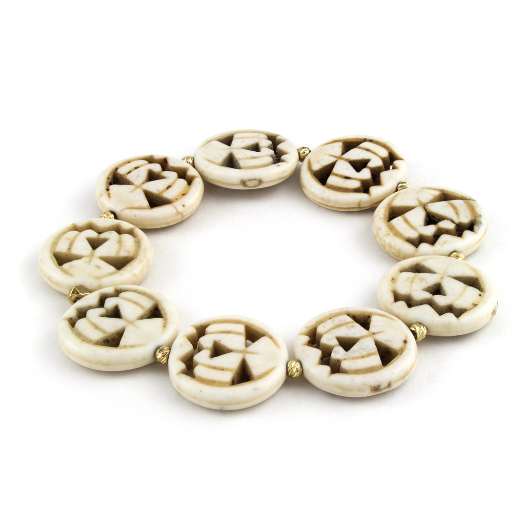 Pumpkin Bracelet White