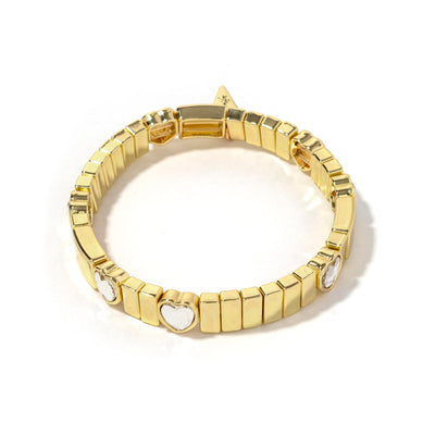 Plus Size Queen of Hearts Bracelet Crystal