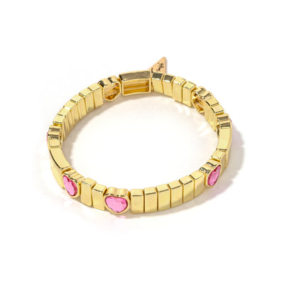 Queen of Hearts Bracelet Pink