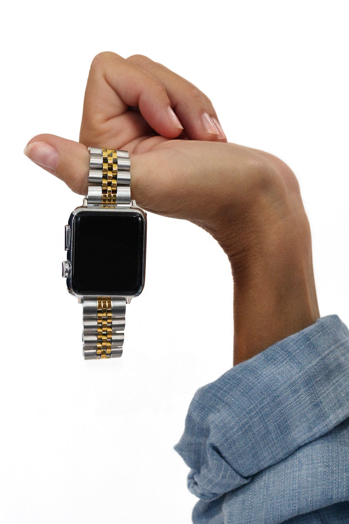 Quinn Apple Watch Band Silver/Gold - Erimish