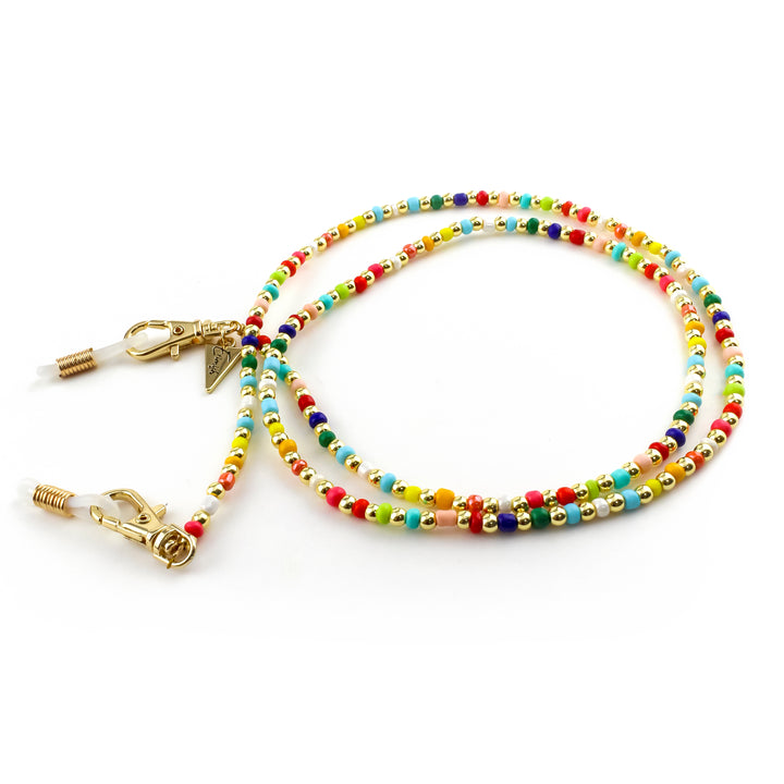 Rainbow Sunglass Chain Gold