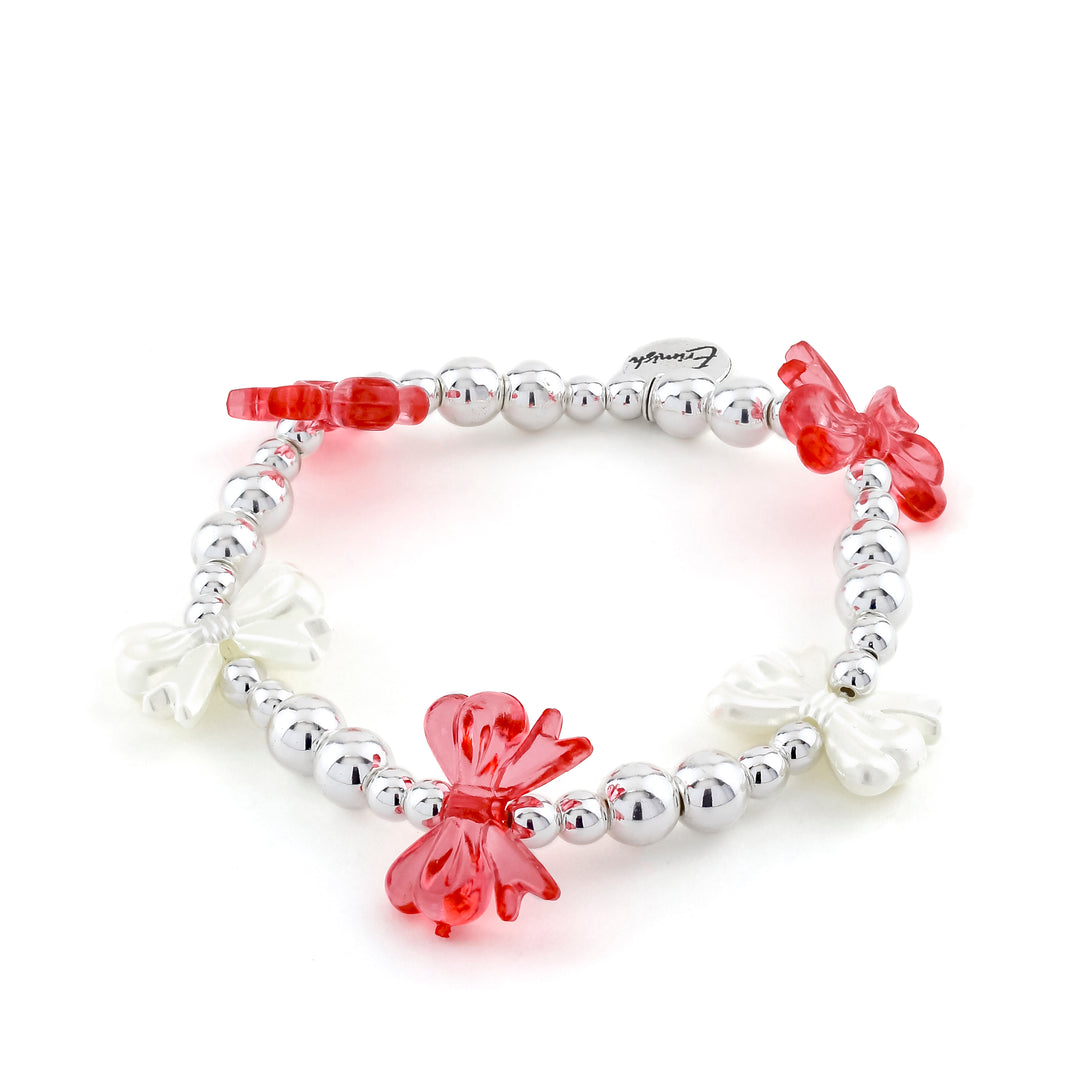 Plus Size Bow Bracelet Red - Erimish
